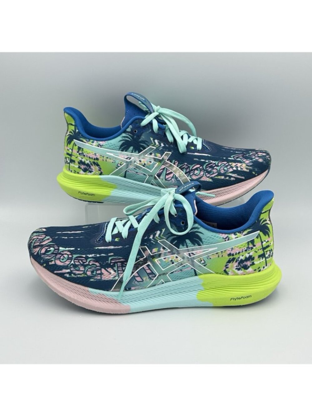 ASICS Noosa TRI 14 Running Sneakers Women's Size 9 Green Athletic Shoes 1012B208 - Picture 5 of 10